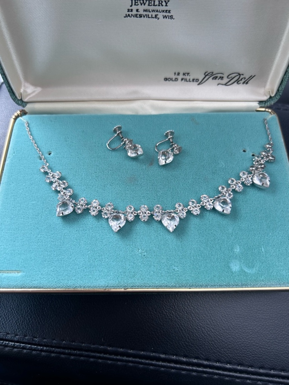 Vintage Van Dell 12 kt.Gold Filled Necklace and matching Earrings